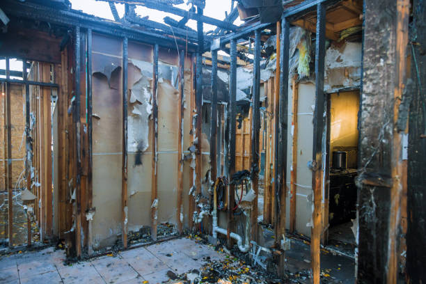 Professional Fire Damage Removal technician working in Rocky River, OH